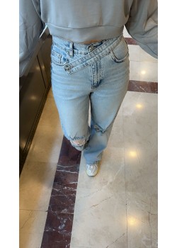 Bel Kemer Detaylı Jean 