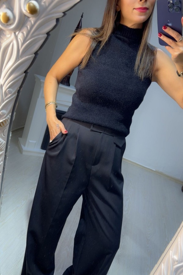 Palazzo Pantalon  Siyah 