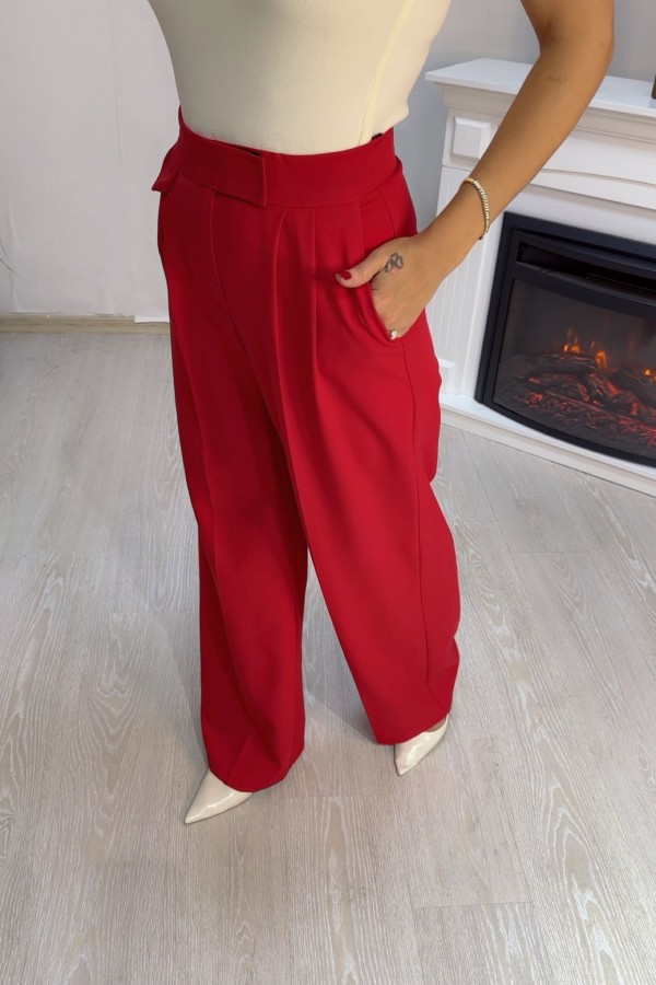 Palazzo Pantalon  Kırmızı