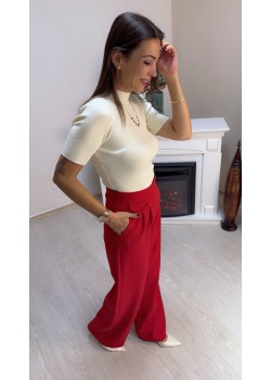 Palazzo Pantalon  Kırmızı