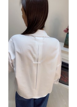 Oversize Beyaz Gömlek 