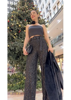 Payet Pantolon Siyah 