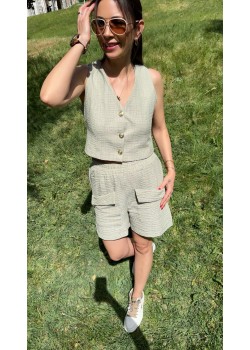 Şort Yelek Takım 