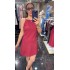 Basic Bordo Elbise 