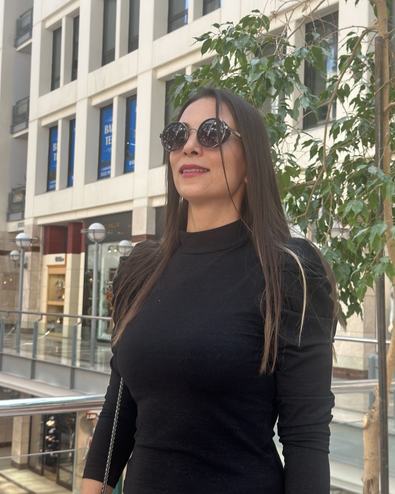 Karpuz Kol Siyah Pırıltılı Bluz Karpuz Kol Siyah Pırıltılı Bluz