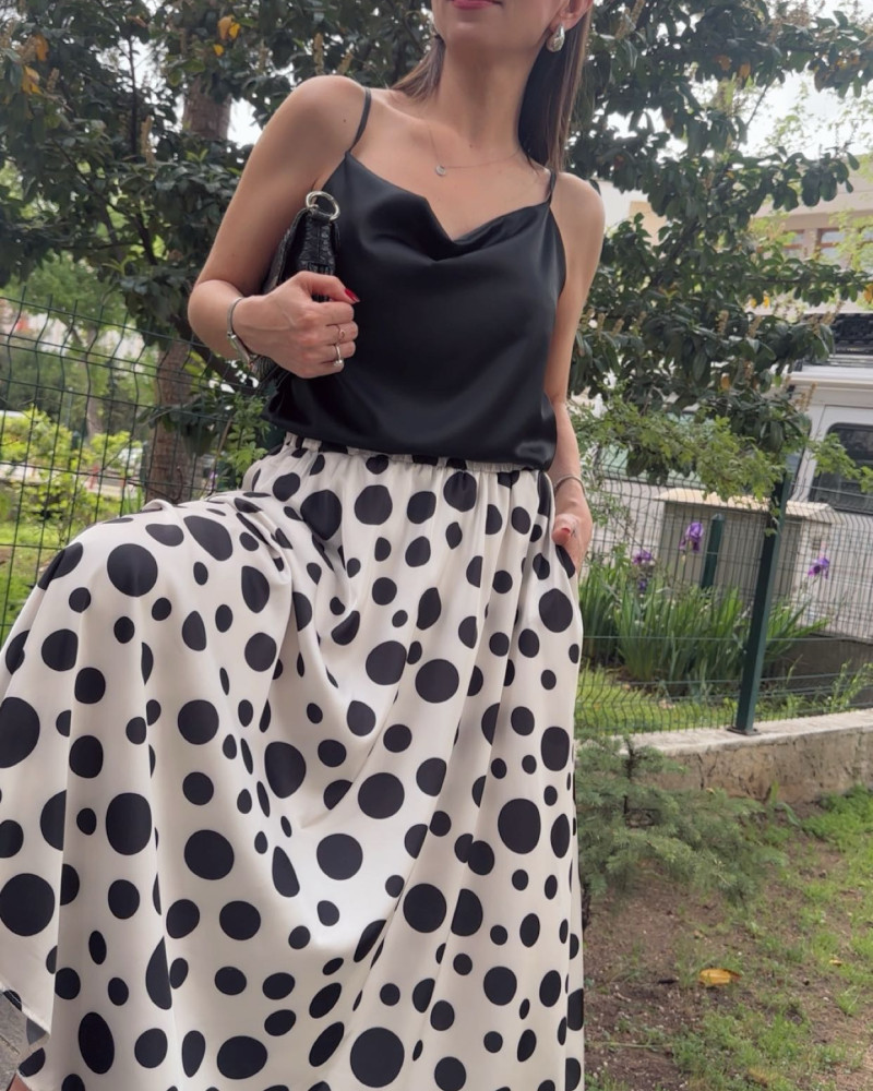  Coco Puantiyeli Etek 
