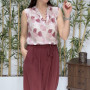 Mila Modal Şalvar Pantolon Bordo 