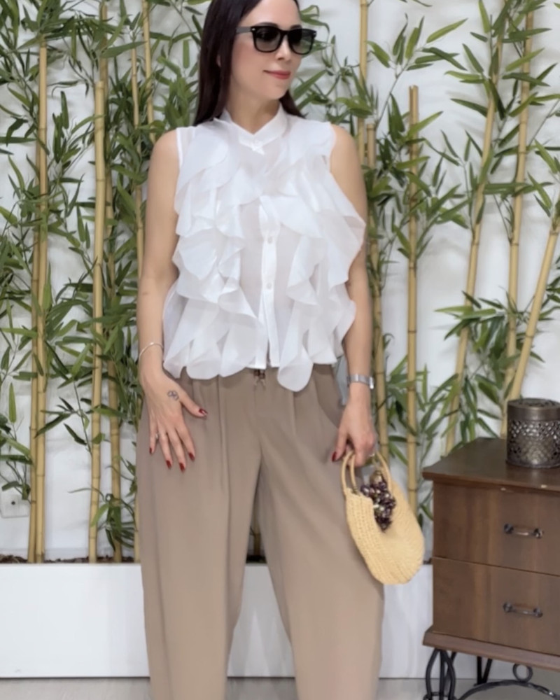 Mila Modal Şalvar Pantolon Vizon Rengi 