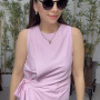 Alina Bağlama Detay Bluz Pembe 