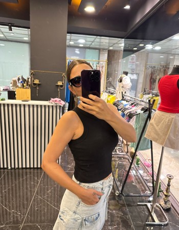 Siyah Kalın Biyeli Fitilli Orj Marka Atlet Siyah Kalın Biyeli Fitilli Orj Marka Atlet