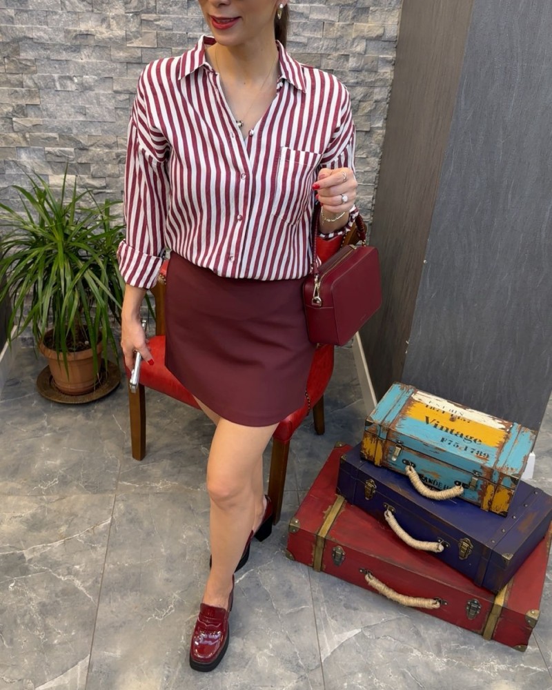 BORDO Basic Mini Etek BORDO Basic Mini Etek