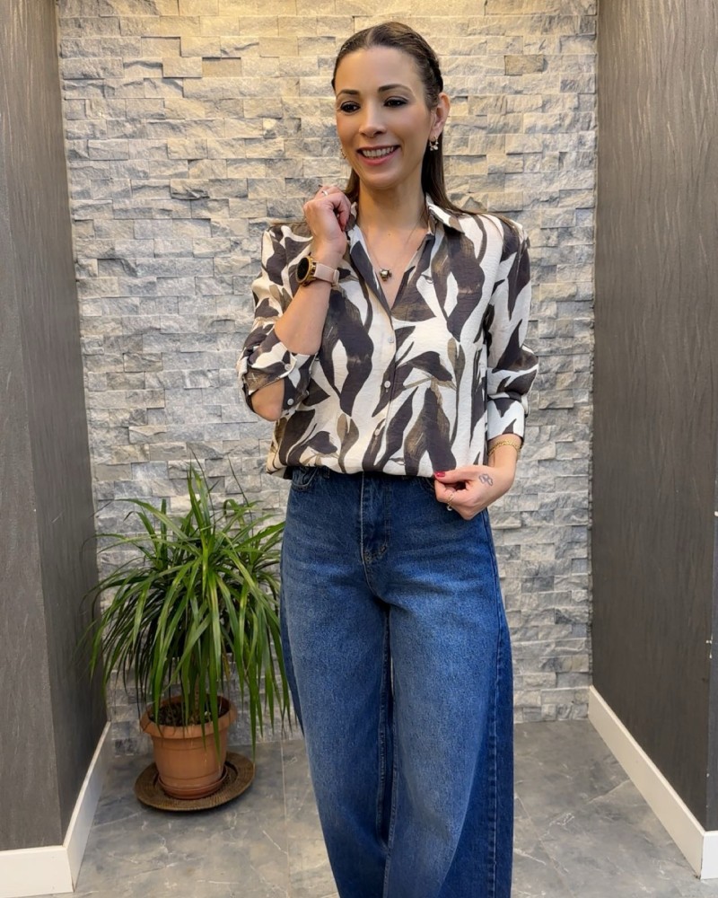 PALAZZO DENİM PANTALON LACİVERT PALAZZO DENİM PANTALON LACİVERT