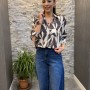 PALAZZO DENİM PANTALON LACİVERT