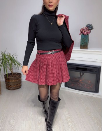 Balıkçı Yaka Triko Siyah 