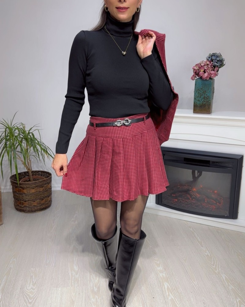 Balıkçı Yaka Triko Siyah 