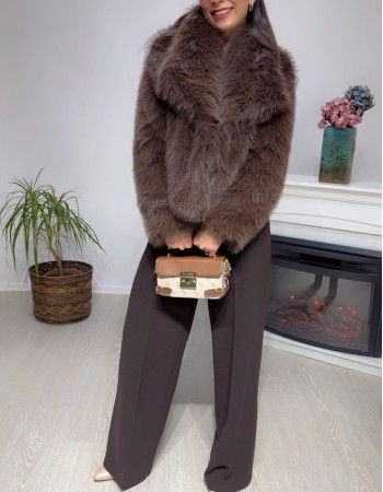 Kahve Asalet Kürk Mont