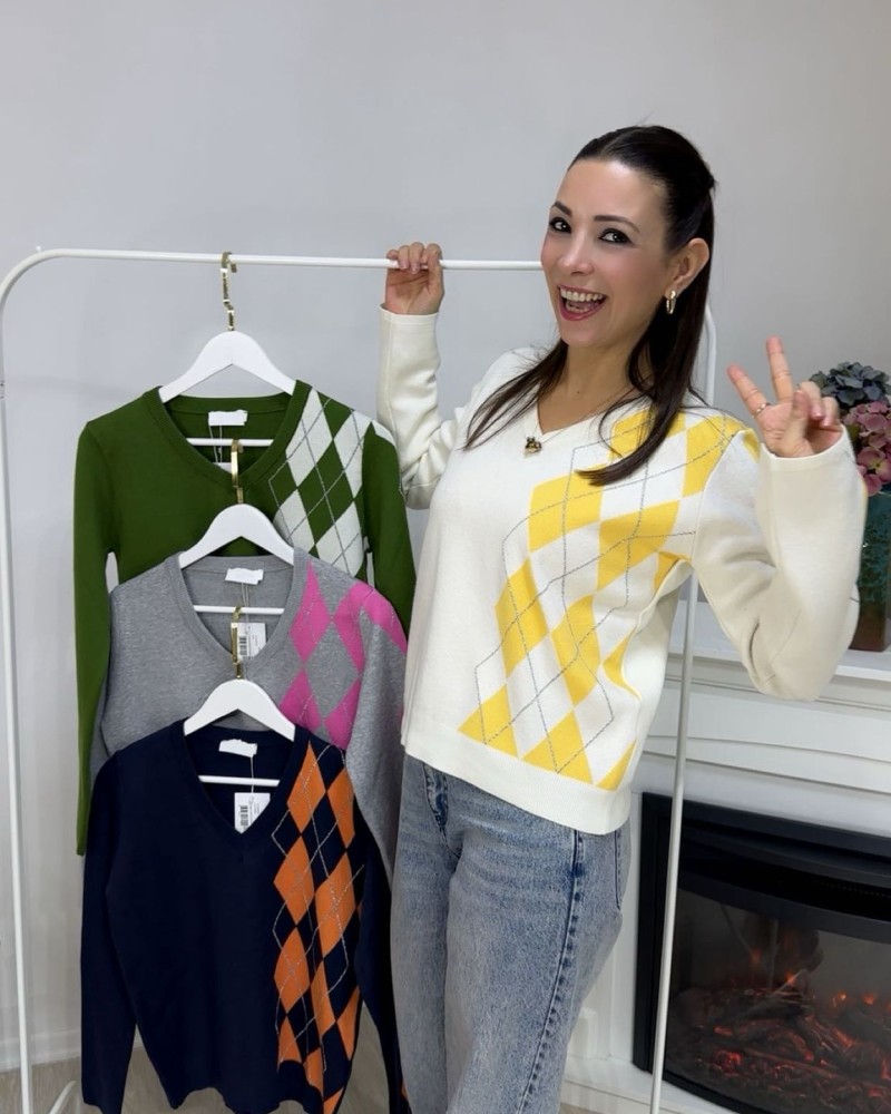  Ritim Desen Triko Gri 